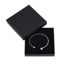 Load image into Gallery viewer, Black Pearl Bangle-Silver

