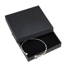 Load image into Gallery viewer, Black Pearl Bangle-Silver
