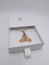 Load image into Gallery viewer, Buddha Pendant with Chakra Stones
